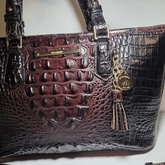 Brahmin Brown Asher Mini Satchel - Picture 2 of 10